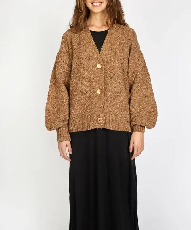 IrelandsEye Knitwear Ladies Knitted Thistle Cardigan