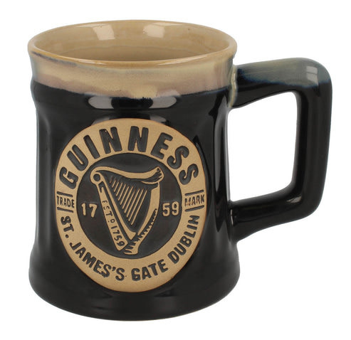Guinness Guinness Harp Black Pottery Mug