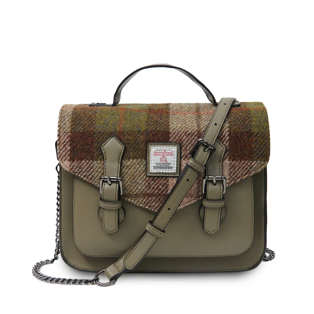Islander Medium Calton Satchel: Chestnut Tartan