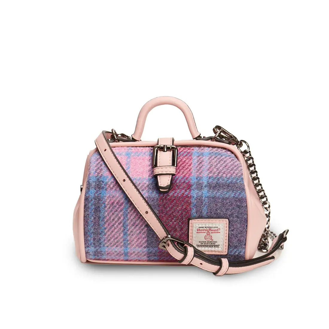 Islander Mini Doctor Bag: Pink & Blue Tartan