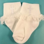 Simply Charming Lace Socks with Celtic Cross