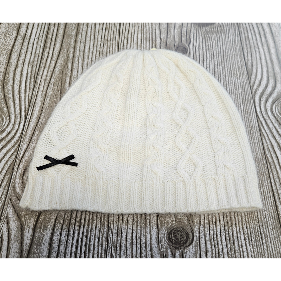 Patrick Francis Cable Knit Hat with Lace Detail - *Final Sale*