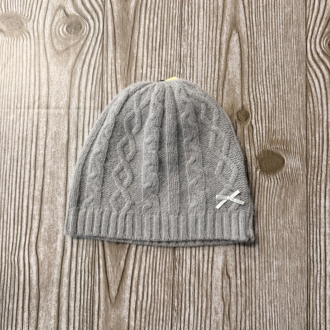 Patrick Francis Cable Knit Hat with Lace Detail