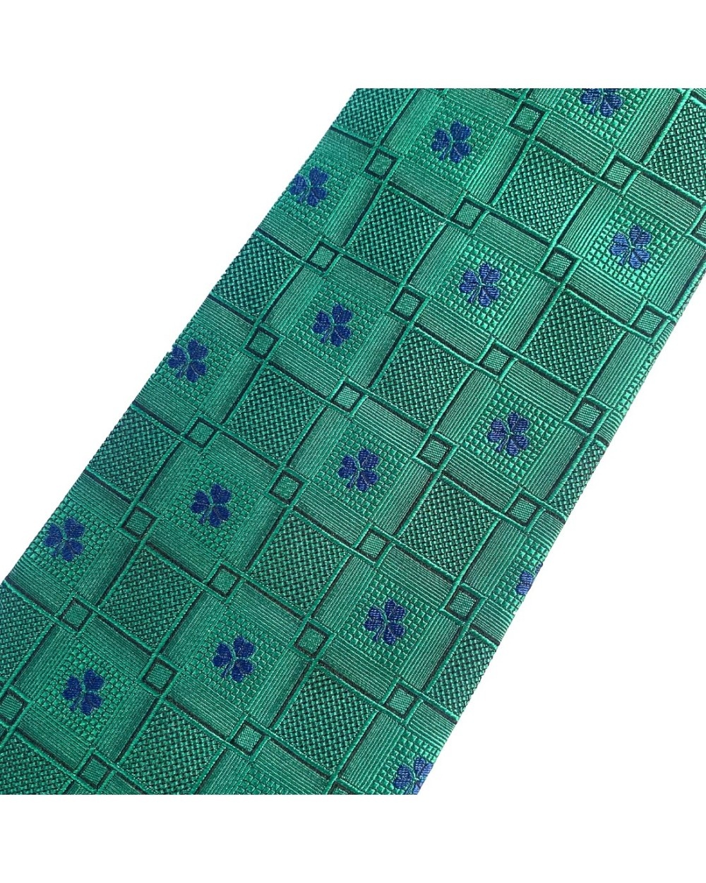 Patrick Francis Celtic Band Silk Tie in Bottle Emerald & Navy