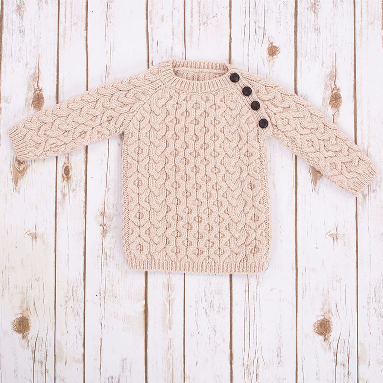 SAOL Kids Aran Merino Wool Sweater