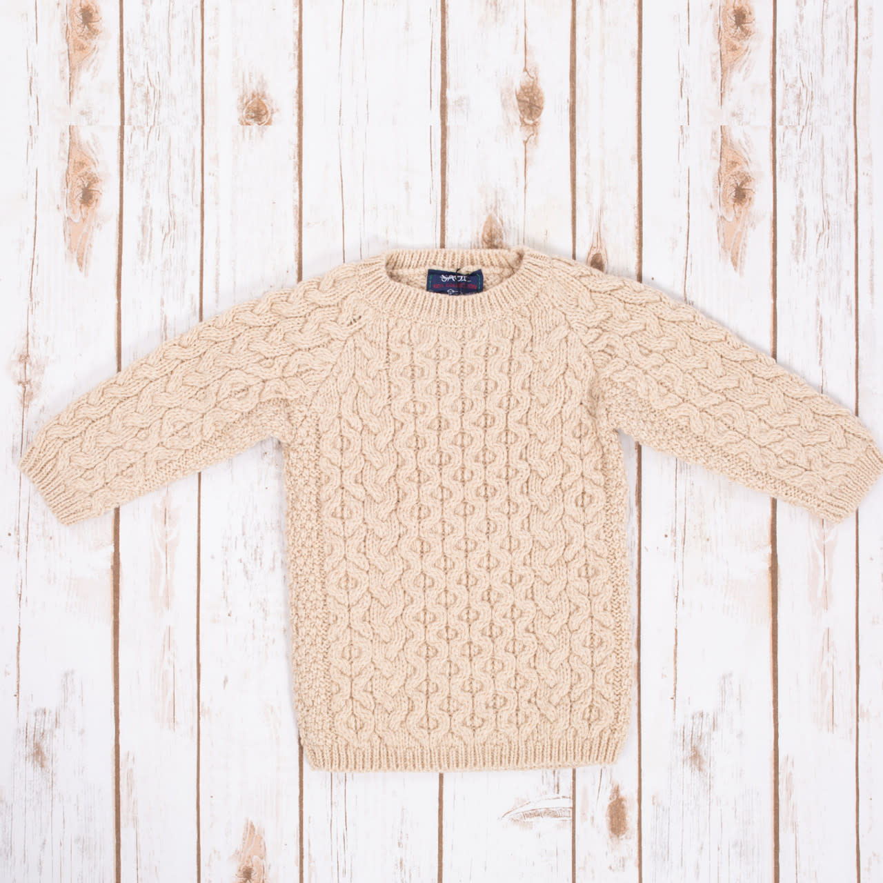 SAOL Kids Aran Merino Wool Sweater