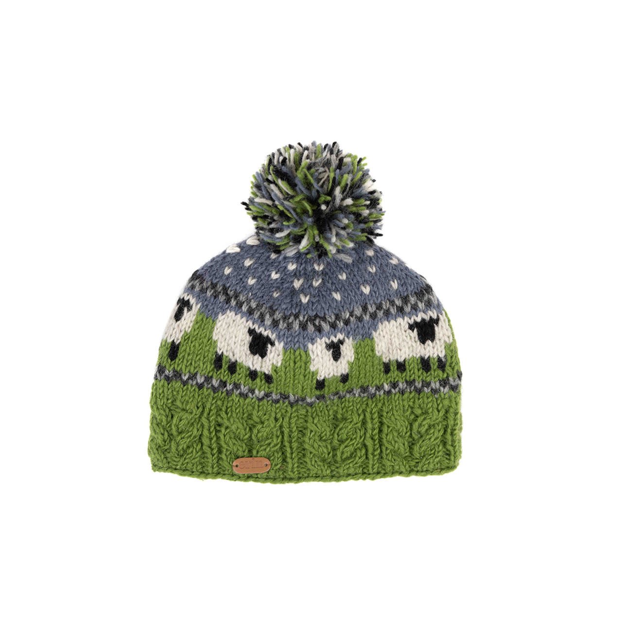 Erin Knitwear Wool Sheep Bobble Hat
