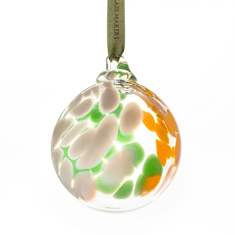 Irish Handmade Glass Company Irish Flag Bauble