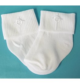 Simply Charming Baby Socks with Cross