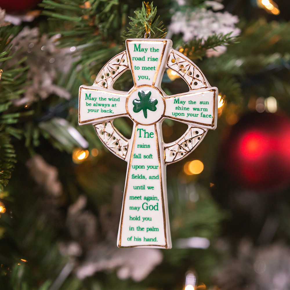 Kurt Adler May the Road Rise Celtic Cross Ornament