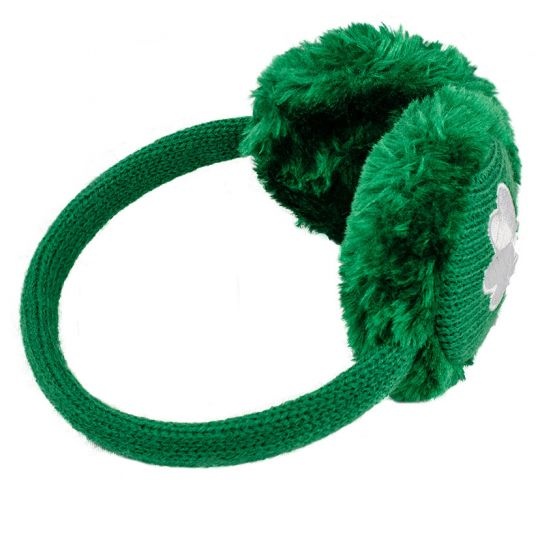 Bridgets of Erin Shamrock Knit Ear Muffs - Youth