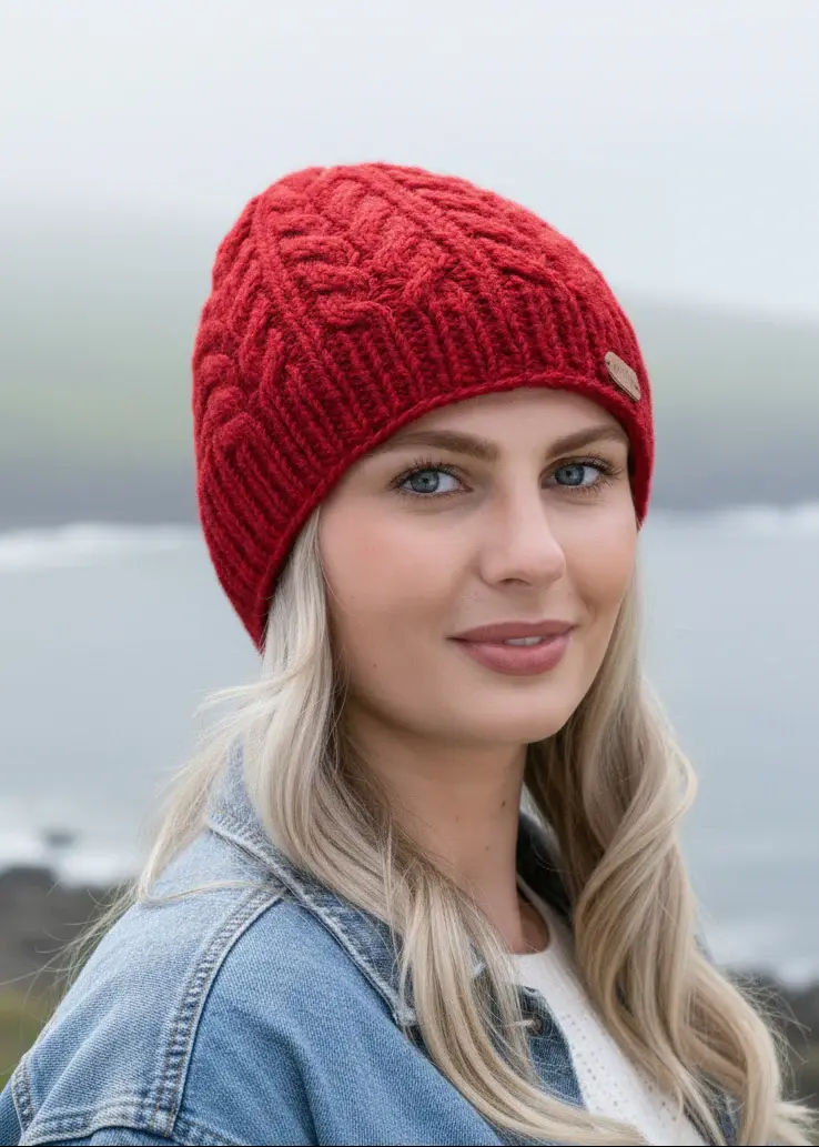 Erin Knitwear Cable Pull-On Hat