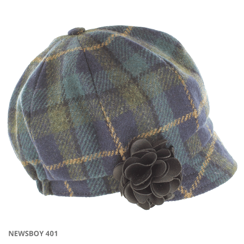Mucros Wool Newsboy Cap