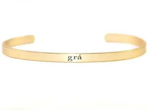 Because I Like It Irish Word Bracelet