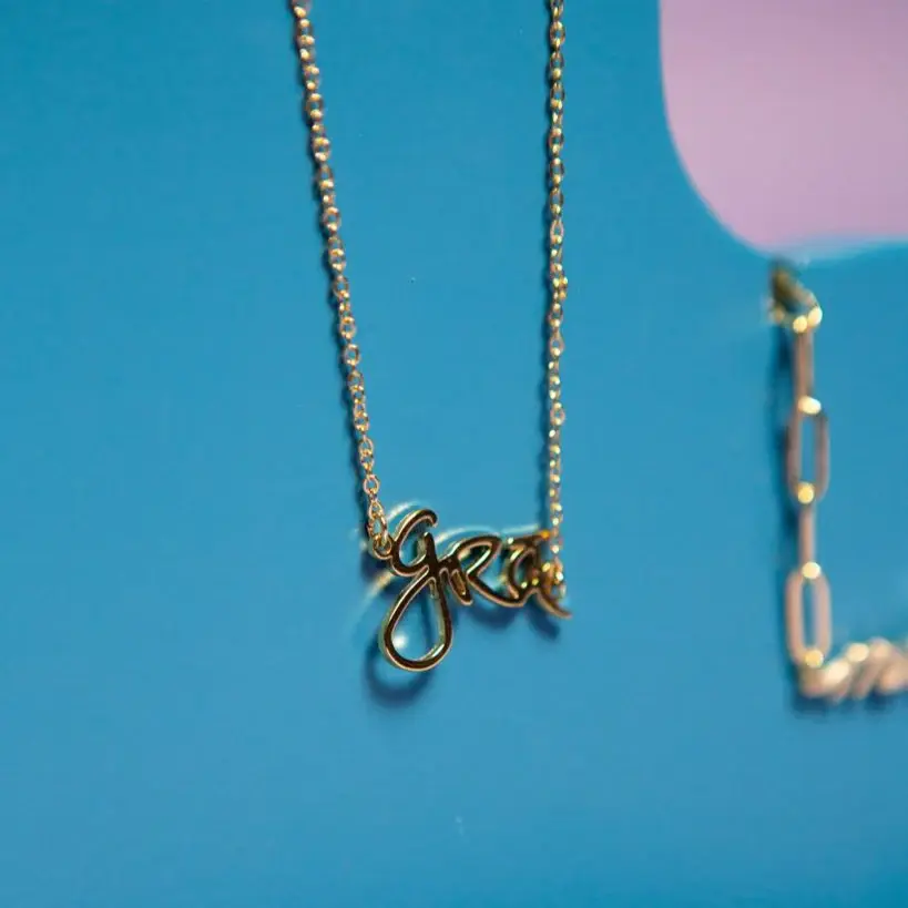 Don't Kill My Vibe Gra Beag Necklace (Gold)