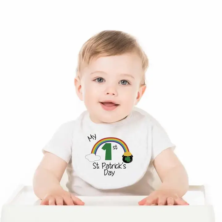 Potter's Printing My 1st St. Patrick's Day Baby Bib