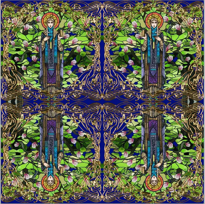 Jennifer Rothwell Square Scarf- St. Brigid