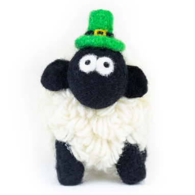 Erin Knitwear Handmade Wool Sheep Leprechaun Hat- Medium