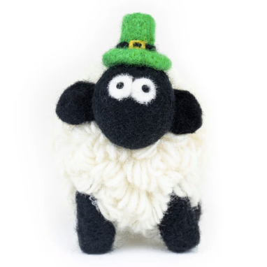 Erin Knitwear Handmade Wool Sheep Leprechaun Hat- Medium