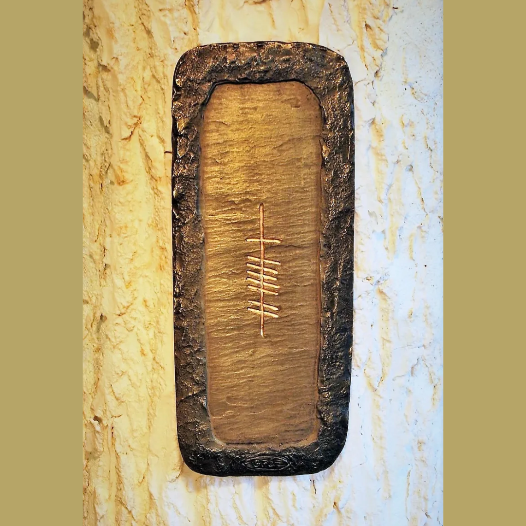 O'Gowna Handmade Ogham Plaque Medium