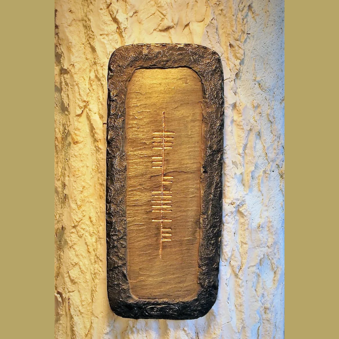 O'Gowna Handmade Ogham Plaque Medium