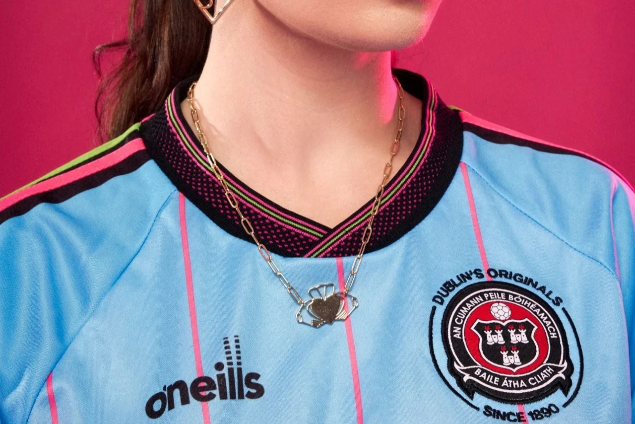 Don't Kill My Vibe Heart Strong Claddagh Necklace (Gold)