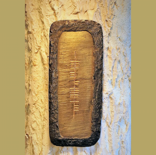 O'Gowna Handmade Ogham Plaque - Large