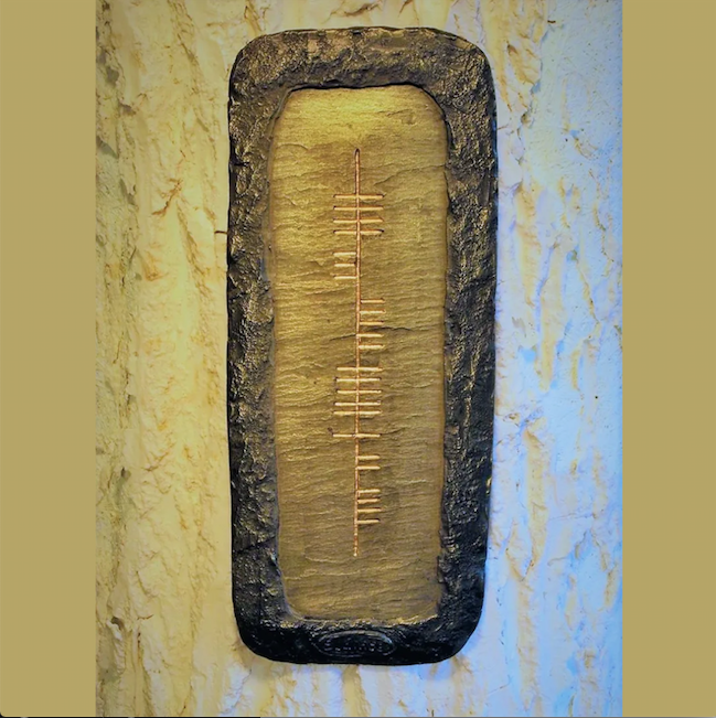 O'Gowna Handmade Ogham Plaque - Large