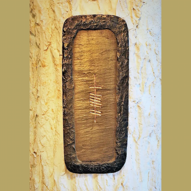 O'Gowna Handmade Ogham Plaque Small