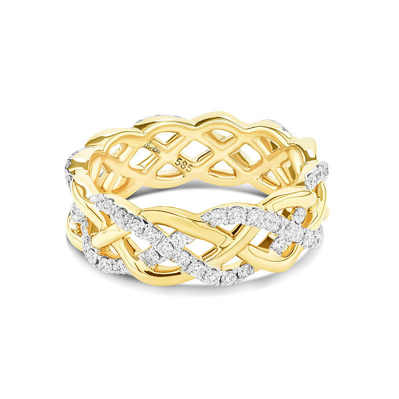 Shanore 14kt Gold Diamond-set Eternity Ring