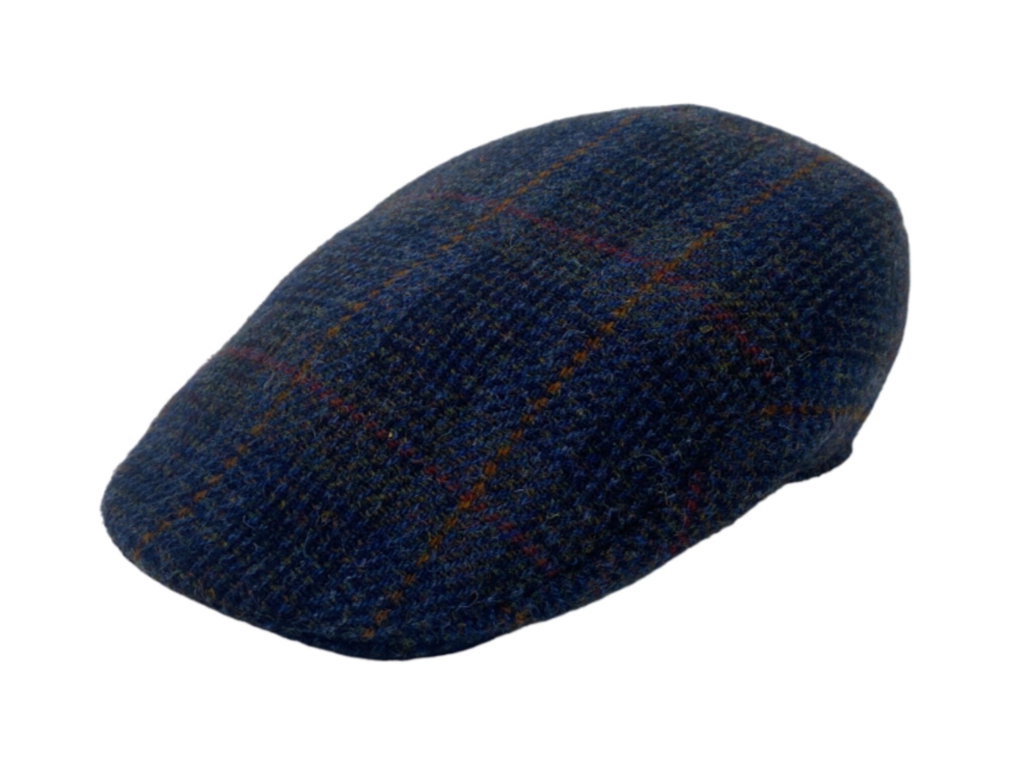 Hanna Hats Tweed Touring Cap - Navy/Moss Check