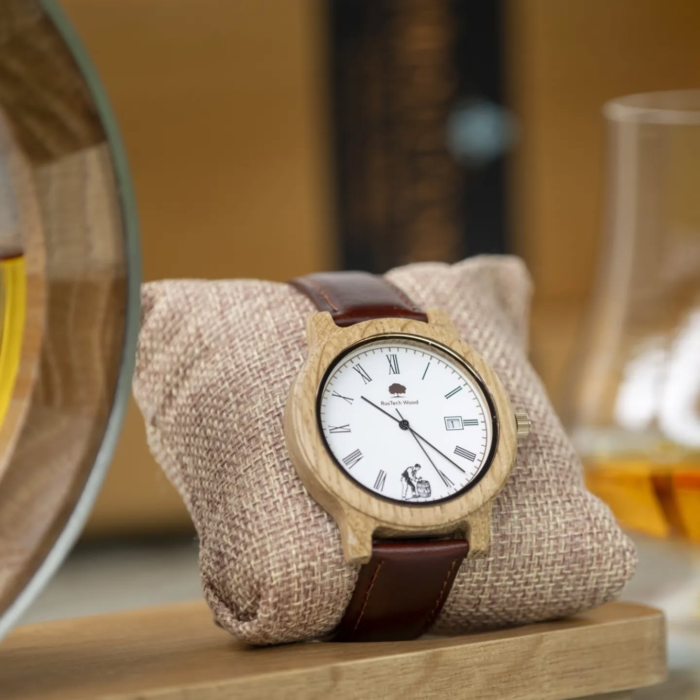 Rustech Wood Men’s Irish Whiskey Cask Watch – The Cooper