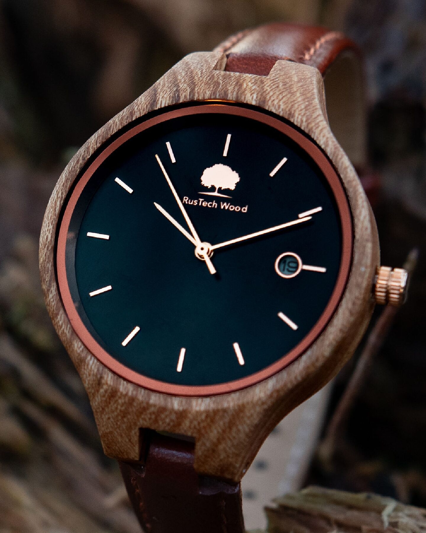 Rustech Wood Ladies Irish Elm Watch