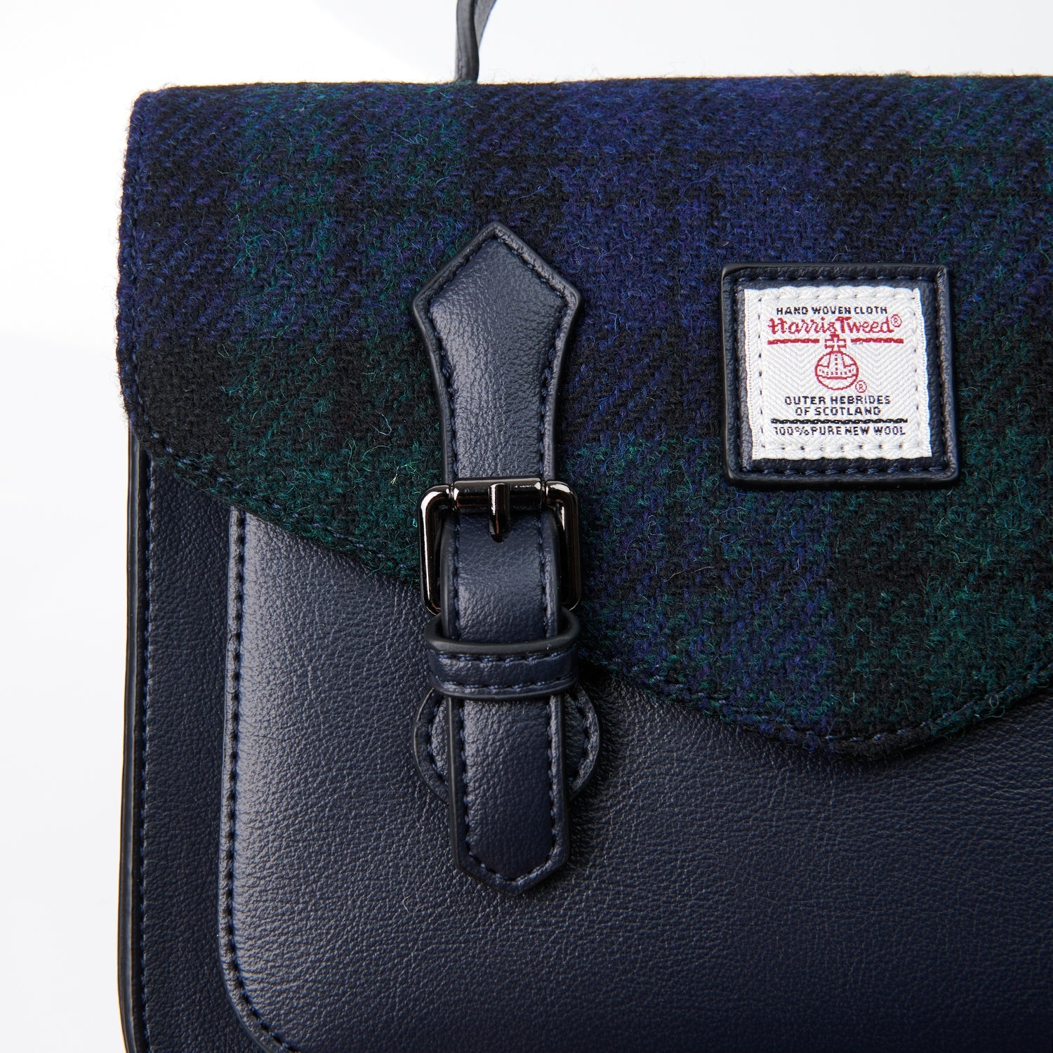 Islander Medium Calton Satchel: Blackwatch Tartan