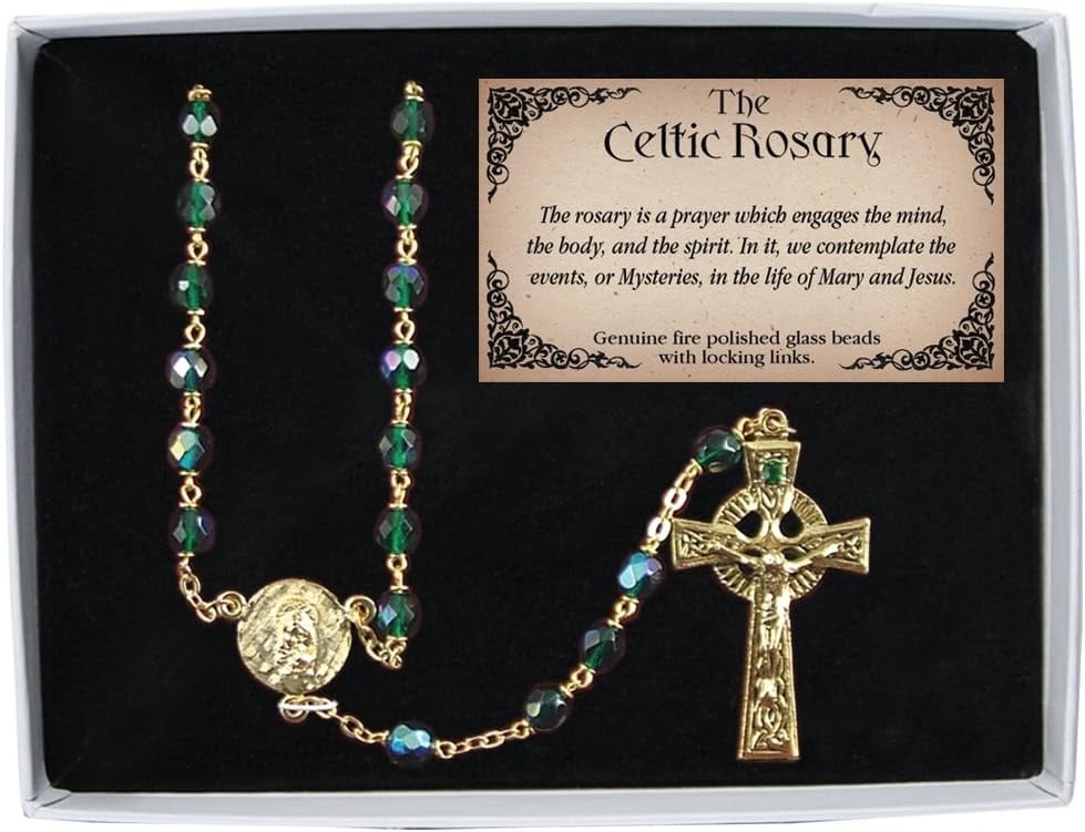 Cathedral Art Celtic Rosary w/ Box