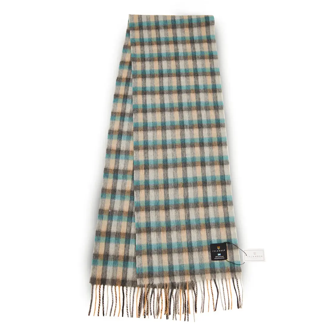 Islander Lambswool Scarf: Islander Tartan Wide