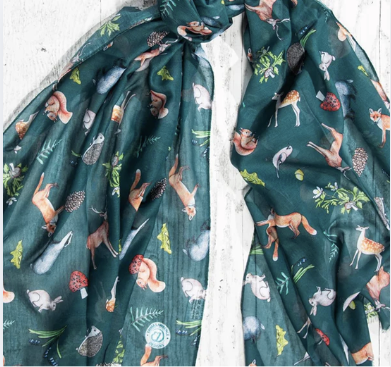 Art on Scarves Recycled Bottle Scarf