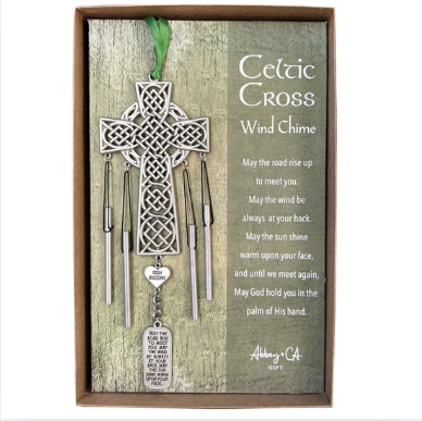 Cathedral Art Celtic Cross Wind Chime