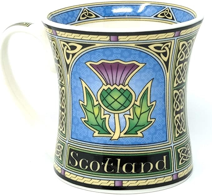 Royal Tara Scottish Thistle Window Mug