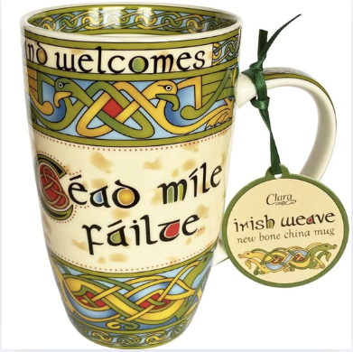 Royal Tara Cead Mile Failte Mug:  Irish Weave