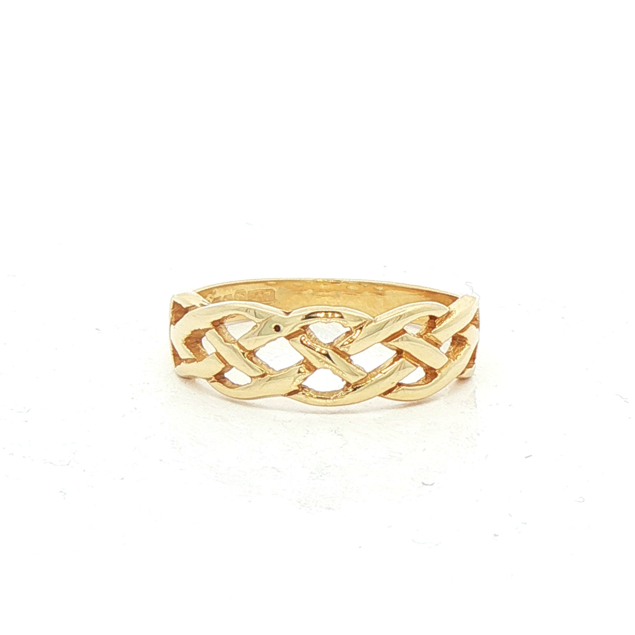 Facet 10k Gold Celtic Knot Ring