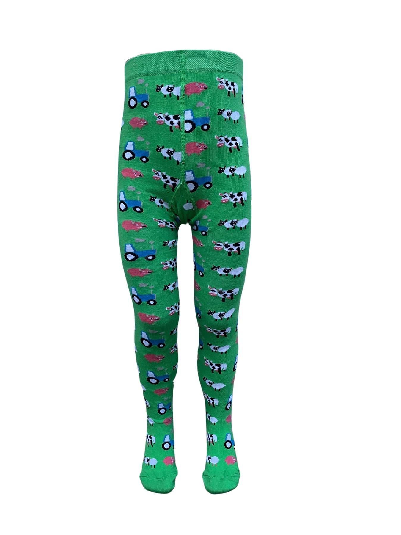Slugs + Snails TRACTORS COWS AND SHEEP KIDS TIGHTS SIZE 3/4 YEARS