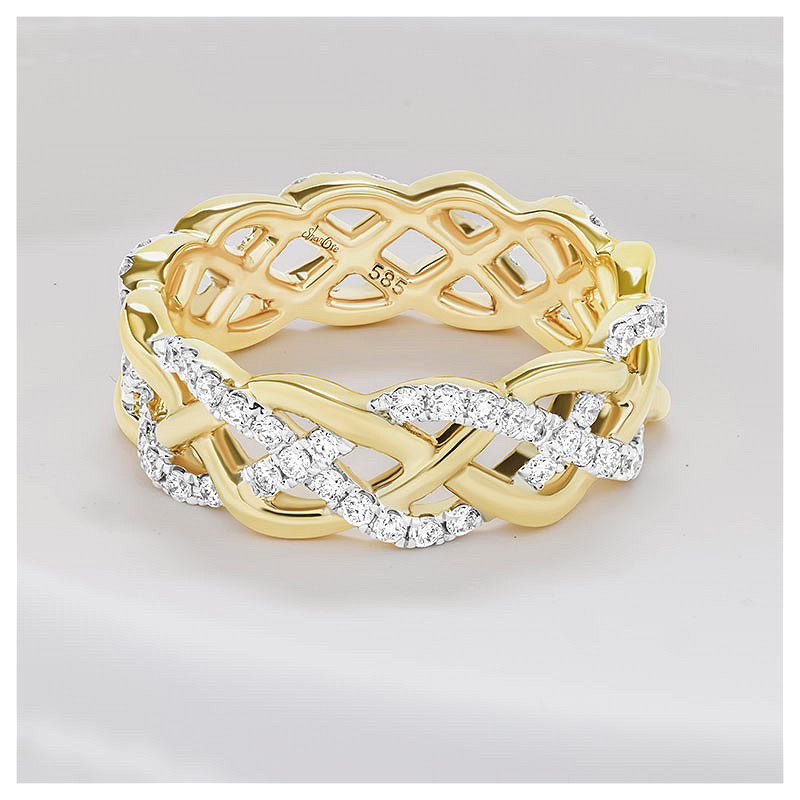 Shanore 14kt Gold Diamond-set Eternity Ring
