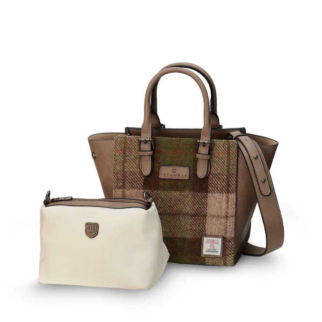 Islander Medium Caillie Tote: Chestnut Tartan