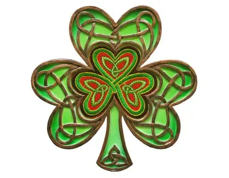 Royal Tara Shamrock Plaque: Celtic Threads