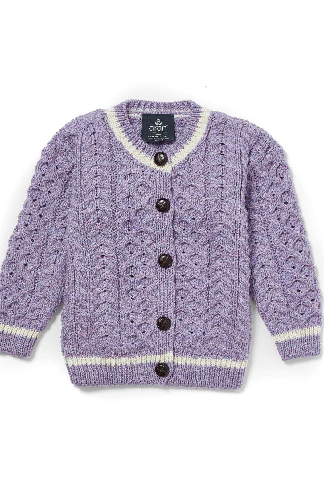 Aran Woollen Mills Child’s Stripe Cardigan