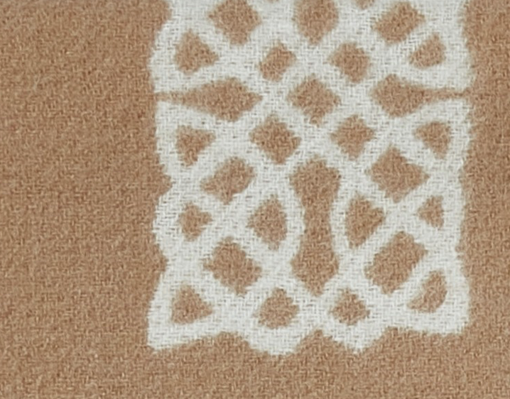 Aran Woollen Mills Aran Shawl with Celtic Swirl