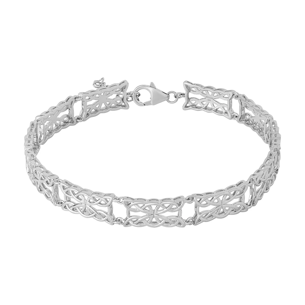 Solvar Silver Celtic Knot Bracelet