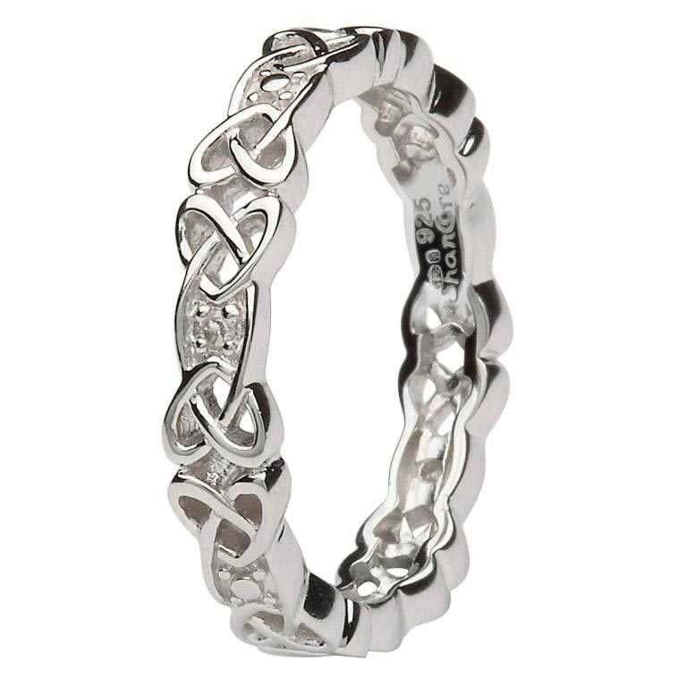 Shanore S/S Diamond Set Trinity Ring