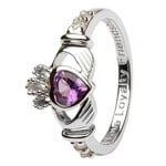 Shanore June Claddagh Birthstone Ring